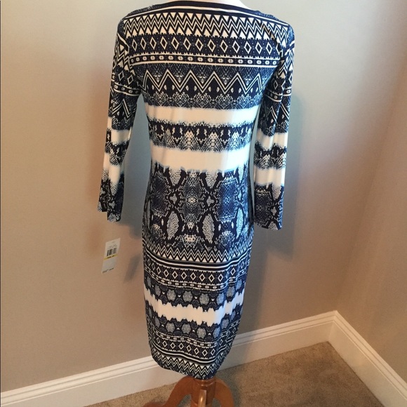 5/$25! Studio by Tiana B navy skin dress - Picture 2 of 5